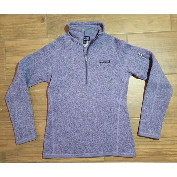 Patagonia Better Sweater Purple Heather 1/4 Zip Pullover 25617 - Womens Size XS - Picture 1 of 9